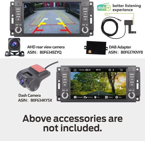 Fast Boot Linux Car Stereo Compatible with Jeep Wrangler Radio 2007-2018 Chrysler Dodge Ram 1500 | Bluetooth/Wireless CarPlay/Android Auto/FM/AM/RDS/USB | 180W DSP | in Saudi Arabia