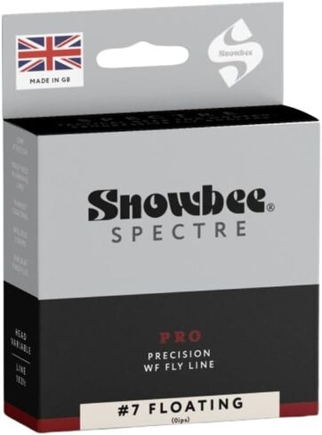 Snowbee Spectre Pro Floating Fly Line – WF Profile, Full Float 0 IPS, for Dry Flies, Nymphs and Lures, #6–#8 Ivory Head/Deep Red Running Line, 102 ft in Saudi Arabia