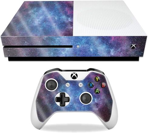 غلاف MightySkins اللامع لجهاز Microsoft Xbox One S - Nebula | لمسة نهائية لامعة واقية ومتينة شديدة اللمعان | سهل التطبيق والإزالة وتغيير الأنماط | صنع في الولايات المتحدة الأمريكية in Kuwait