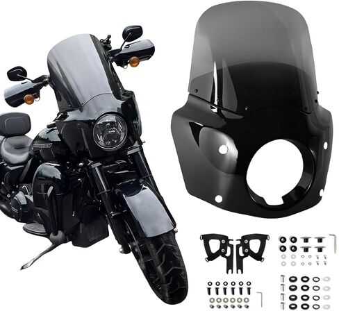 Motorcycle Fairing with 13in Smoke Windshield for Harley Road King FLHR 1994-2023 FLHRXS 2017-2025 in Kuwait
