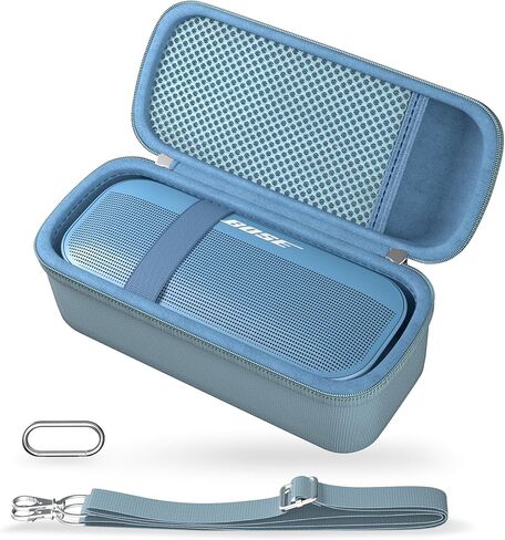 ProCase Hard Travel Case for Bose SoundLink Flex 2nd Gen & 1st Generation Speaker, Portable Protective Storage Carrying Bag for Wireless Speaker and Cable Charger Accessories with Mesh Pocket -Blak in Saudi Arabia