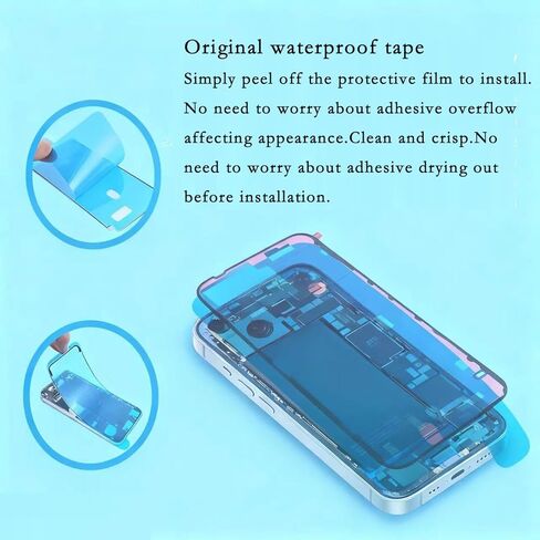 Back Covers Glass(Includes Lens Glass, Bracket, Magnet) Replacement Compatible with iPhone 15 Pro All Carriers with Professional Tool Set (White) in Saudi Arabia