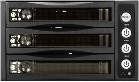 حامل ISTAR BPU-230HD-BPL 2X 5.25 إلى 3X 3.5 2.5 بوصة 12 جيجابت/ثانية HDD SSD قابل للتبديل السريع in Saudi Arabia
