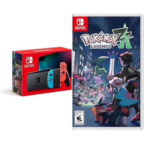 Nintendo Switch™ مع Neon Blue وNeon Red Joy‑Con™ + Pokémon™ Legends: Z-A Game Bundle in Saudi Arabia