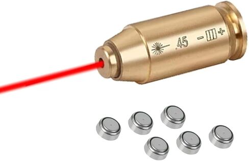 360 Tactical .45 CAL Red Dot Laser Boresighter Brass Cartridge Bore Sight Red Hunting Tool Boresight in Saudi Arabia