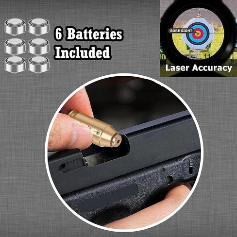 360 Tactical .45 CAL Red Dot Laser Boresighter Brass Cartridge Bore Sight Red Hunting Tool Boresight in Saudi Arabia