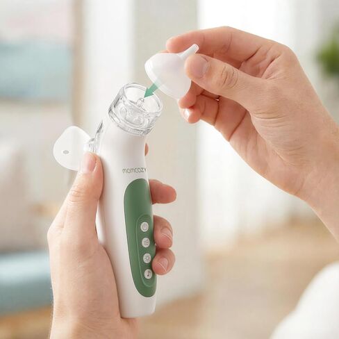 قطعة بديلة لشفاطة الأنف من Momcozy، 3 قطع بأطراف قطعتين وقناع أنف واحد، طرف فوهة سيليكون خالٍ من مادة BPA، لشفاطة الأنف الكهربائية Momcozy BreezyClear™ 2 في 1 فقط in Kuwait