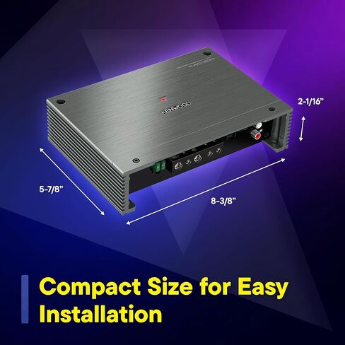 مضخم طاقة أحادي KENWOOD KAC-531 فئة D - مضخم صوت جهير عالي الكفاءة بقدرة 1000 وات مع عناصر تحكم قابلة للتعديل وحماية متقدمة in Saudi Arabia