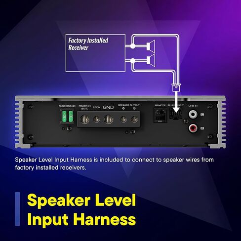مضخم طاقة أحادي KENWOOD KAC-531 فئة D - مضخم صوت جهير عالي الكفاءة بقدرة 1000 وات مع عناصر تحكم قابلة للتعديل وحماية متقدمة in Saudi Arabia