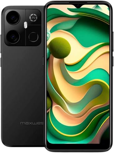 هاتف ذكي Maxwest Gravity G64، شاشة HD+ مقاس 6.57 بوصة، كاميرا AI بدقة 16 ميجابكسل - تخزين 64 جيجابايت - ذاكرة الوصول العشوائي 8 جيجابايت، فتح القفل بالوجه، أسود، أزرق، فضي، نعناعي in Kuwait