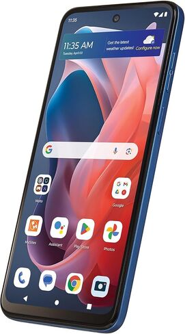 Verizon Prepay Motorola Moto g Play 2024، 64 جيجابايت، أزرق ياقوتي - هاتف ذكي مدفوع مسبقًا، شاشة 6.5 بوصة 90 هرتز HD+، نظام كاميرا 50 ميجابكسل، بطارية طويلة الأمد 5000 مللي أمبير في الساعة - مقفلة - غير متوافقة مع VZ POST PAID in Kuwait