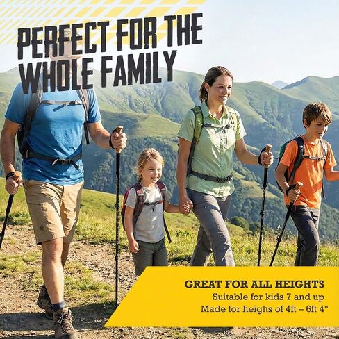 أقطاب الرحلات للمشي لمسافات طويلة، عصي المشي خفيفة الوزن 7075 من الألومنيوم قابلة للطي مع مقابض الفلين، ارتفاع قابل للتعديل، أقطاب المشي لمسافات طويلة قابلة للطي للرجال والنساء وكبار السن، معدات السفر وحقائب الظهر in Kuwait