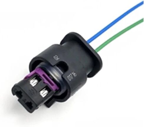 Automotive Electrical connectors 2 Pin Automotive W/a*t-e/r*p-r-o/o/f Connector Wire Harness Female pl;/UG Air Butt with Terminal and Cable 4F0973702/6R0973323/4H0973702A(4F0 973 702,1Pc) in Saudi Arabia