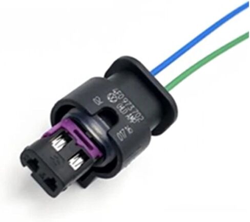 Automotive Electrical connectors 2 Pin Automotive W/a*t-e/r*p-r-o/o/f Connector Wire Harness Female pl;/UG Air Butt with Terminal and Cable 4F0973702/6R0973323/4H0973702A(4F0 973 702,1Pc) in Saudi Arabia
