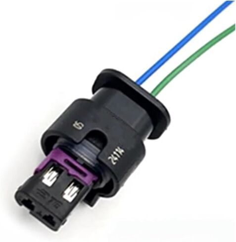 Automotive Electrical connectors 2 Pin Automotive W/a*t-e/r*p-r-o/o/f Connector Wire Harness Female pl;/UG Air Butt with Terminal and Cable 4F0973702/6R0973323/4H0973702A(4F0 973 702,1Pc) in Saudi Arabia