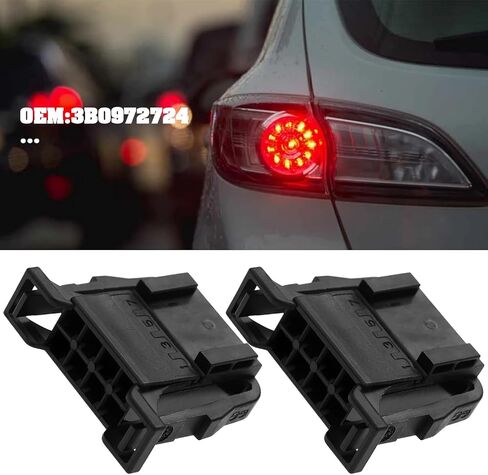 2 Set 8-Pin Connector Plug 3B0972724 with Micro Timer Terminals for Electrical System Compatible with Audi Compatible with VW in Saudi Arabia
