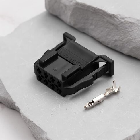 2 Set 8-Pin Connector Plug 3B0972724 with Micro Timer Terminals for Electrical System Compatible with Audi Compatible with VW in Saudi Arabia