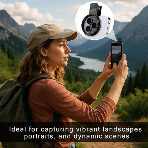 52mm Clip-On Cpl Phone Camera Lens Filter, Enhance Photo Quality,Polarizer Circular Filter,for Photography Enthusiasts,Ultra Slim Multi- Coated Cpl Filter Compatible with iPhone 15/14/13 Samsung in Saudi Arabia