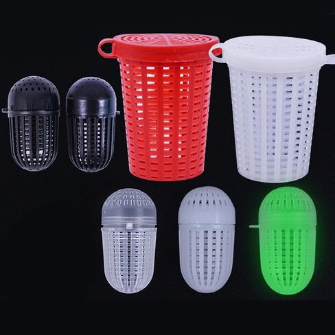 5Pcs Fishing Baits Cage Trap Fish Lure Feeder Basket Holder Baits Bucket Portable Fish Lure Fishing Baits Cage in Saudi Arabia