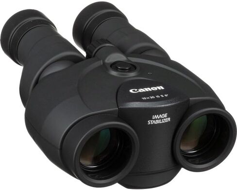 Canon 10x30 عبارة عن حزمة مناظير مثبتة للصور من النوع II | تكبير 10x مع تثبيت الصورة البصرية، بصريات حادة وتصميم خفيف الوزن | للسفر ومراقبة الطيور (9525B002) + الحزام + المزيد in Kuwait