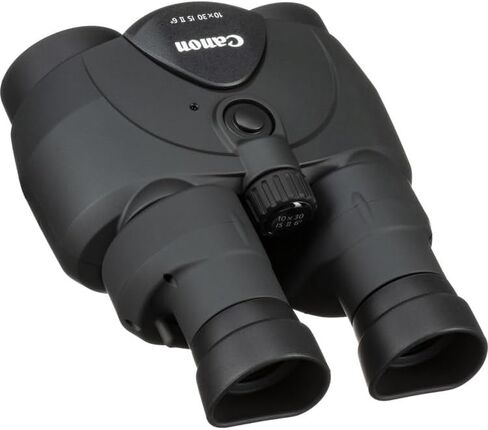 Canon 10x30 عبارة عن حزمة مناظير مثبتة للصور من النوع II | تكبير 10x مع تثبيت الصورة البصرية، بصريات حادة وتصميم خفيف الوزن | للسفر ومراقبة الطيور (9525B002) + الحزام + المزيد in Kuwait