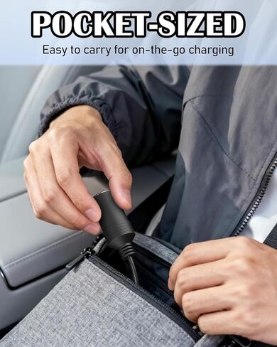 محول مقبس ولاعة السجائر USB C ذكر إلى 12 فولت 12 وات كحد أقصى، كابل محول أنثى مقبس ولاعة السجائر في السيارة، قابل للتعديل 5 فولت 9 فولت 12 فولت 15 فولت 20 فولت لأجهزة القياس in Kuwait