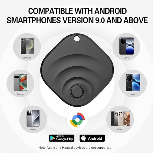 2026 جهاز تعقب Android Air Tracker 4 Pack، جهاز تعقب بلوتوث لهواتف Android، متوافق مع جهاز Google Find Hub، محدد موقع العناصر للمفاتيح، الأمتعة، حقيبة الظهر، السفر in Kuwait