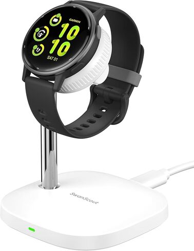 Watch Charger Stand for Garmin Watch Forerunner 165/265/45 ، Vivoactive 6/5 ، غريزة 3/2 ، Tactix ، نهج ، سلسلة Quatix ولأجهزة مراقبة Garmin متعددة ، Swanscout 505gm in Saudi Arabia