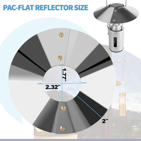 SUNJIKA Candle Reflector Compatible with UCO Candle Lantern Parts,Stainless Steel Lantern Reflectors Enhances Light Focus and Brightness for Uco Camping Candle Lantern in Kuwait