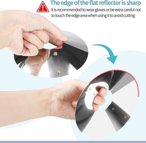 SUNJIKA Candle Reflector Compatible with UCO Candle Lantern Parts,Stainless Steel Lantern Reflectors Enhances Light Focus and Brightness for Uco Camping Candle Lantern in Kuwait