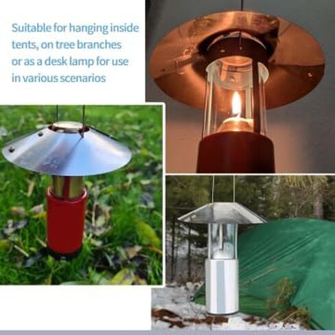 SUNJIKA Candle Reflector Compatible with UCO Candle Lantern Parts,Stainless Steel Lantern Reflectors Enhances Light Focus and Brightness for Uco Camping Candle Lantern in Kuwait