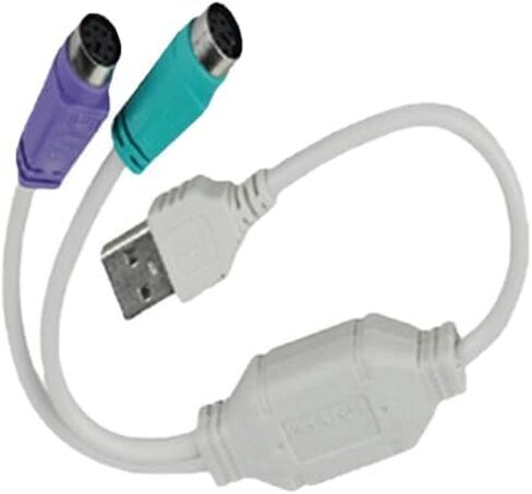 استبدال كابل PS/2 الأبيض إلى USB، ومحول USB النشط إلى PS/2 المزدوج، ومحول الماوس ولوحة المفاتيح المتوافق مع لوحة المفاتيح PS2 in Kuwait