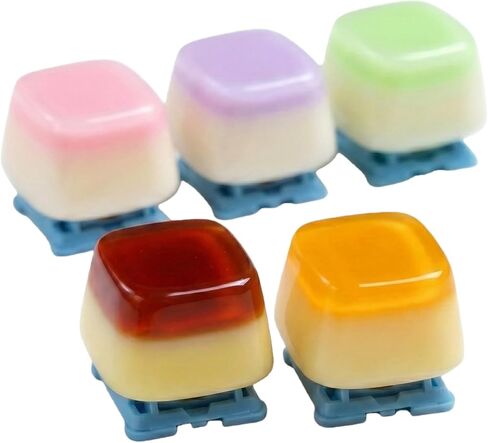 Jelly Artisan Keycap (Caramel Brown) - Retro Coffee Style Glazed Resin Keycap for Mechanical Keyboard - Vintage Amber Pudding Custom Key Cap, Warm Cozy Desk Setup Decor in Saudi Arabia