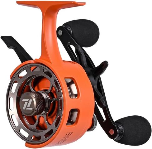 3.2:1 Gear Ratio Ice Fishing Reel with 3+1 Ball Bearings and Drop System, Compatible with 0.285mm Line, 101mm Size, ABS+Metal Construction in Saudi Arabia