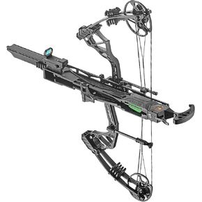 قوس مركب متكرر ذاتي التحميل من Ek Archery Whipshot - مثالي لعشاق الرماية وصيادي القوس ورماة الرماية - وزن سحب 15-50 رطل، يطلق 5 أسهم في 8 ثوانٍ in Saudi Arabia
