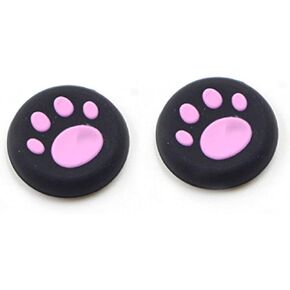 Silicone Thumb Grip Cap Cover Thumbstick Joystick for Sony PS3 PS4 PS2 Xbox One Xbox 360 Xbox One X S PS4 Pro Slim Cat Print (2 PCS Pink) in Saudi Arabia