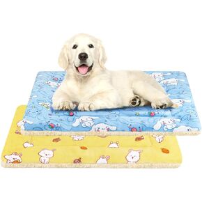 2 Pcs Self Warming Cat Bed, Self Heating Pet Mat for Cats & Dogs Soft Calming Cat Bed Mat Reflects Body Heat Warm Washable Pet Pad for Crates, Floors, Indoor, Outdoor (24×16 Inch) in Kuwait