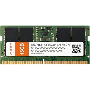 MMOMENT DDR5 SODIMM 64GB (2x32GB) 4800MHz (PC5-38400) وحدة ذاكرة الكمبيوتر المحمول (CL40 ، غير متكافئ ، 1.1V ، 262 PIN) in Kuwait