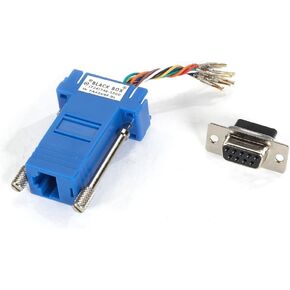 مجموعة المحولات الزرقاء المعيارية من شركة Black Box Corporation من DB9 أنثى إلى RJ45 أنثى in Kuwait