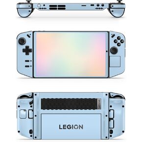 غلاف ZOOMHITSKINS للألعاب متوافق مع Lenovo Legion Skin، لون واحد سادة أزرق سماوي، غلاف لاصق من الفينيل 3M، صنع في الولايات المتحدة الأمريكية in Kuwait