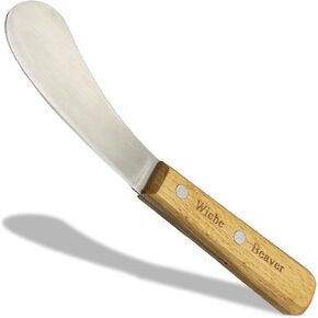 Wiebe Beaver Knife: Professional Skinning & Fleshing Tool, Curved High-Carbon Steel Blade, Sure-Grip Ergonomic Handle for Beaver, Muskrat, Furbearers in Kuwait