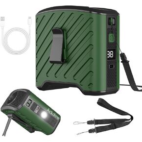 مشبك مروحة خصر محمول، مروحة شخصية بقدرة 10000 مللي أمبير قابلة لإعادة الشحن ويمكن ارتداؤها بدون استخدام اليد، مبرد يمكن ارتداؤه للسفر والعمل في الهواء الطلق والمكتب في الهواء الطلق والسفر والتخييم في الهواء الطلق (أخضر) in Kuwait