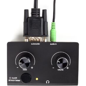 جراب تحكم بديل جديد بلونين (أسود/أبيض) متوافق مع مكبرات الصوت Logitech Z-2300 وZ-2200 - جهاز تحكم سلكي مع صوت محسن in Kuwait