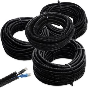 انقسام سلك المنوال 1/4 "، 1/2" ، 3/8 "، 3/4" × 30 قدم أسلاك كهربائية تغطي سلك مرن تلوح في الأفق أنابيب الكلب القط الحبل حامي الأكمام كابل سبليت (1/4 "، 1/2" ، 3/8 "، 3/4" × 30 قدم) in Kuwait