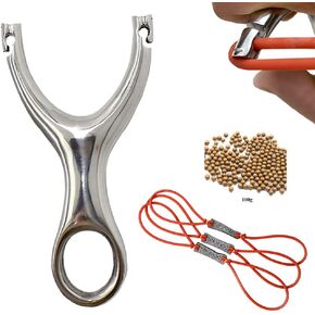 مقلاع بياويو من الفولاذ المقاوم للصدأ، مقلاع تقليدي احترافي للصيد في الهواء الطلق مع 3 قطع من الأربطة المطاطية، مقلاع للبالغين in Kuwait