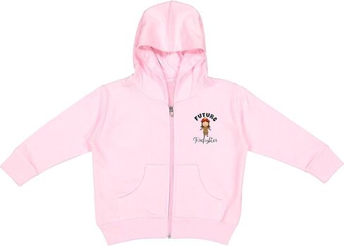 inktastic Future Firefighter Cute Girls Toddler Hooded Jacket in Saudi Arabia