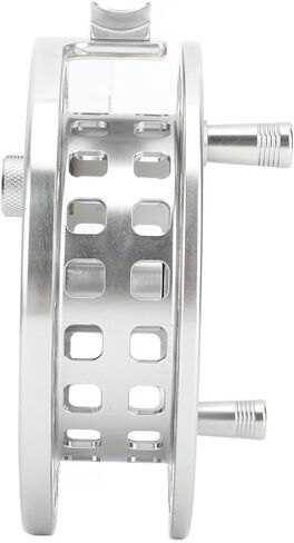 Generic عجلة صيد السمك المعدنية قطعة واحدة ذات قبضة مريحة فضية اللون لصيد الأسماك على الجليد in Kuwait