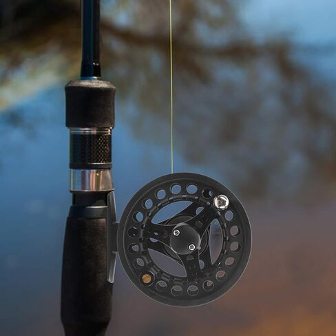 Fly Fishing Reel Aluminum Alloy Rock Fishing Reels Fly Wheel with 85mm Outside Diameter Lightweight Durable for Freshwater Saltwater Fishing Metal Aluminum Alloy Material in Saudi Arabia