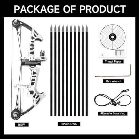 Generic Laser compound bow Stainless steel training bow Professional competition Outdoor sports Hunting Black in Saudi Arabia