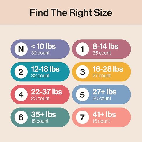 The Honest Company Clean Conscious Diapers for Sensitive Skin, Up to 100% Leakproof, Hypoallergenic, Fragrance Free, Turtle Time, Polybag, Size 1 (8-14 lbs), 35 Count in Kuwait